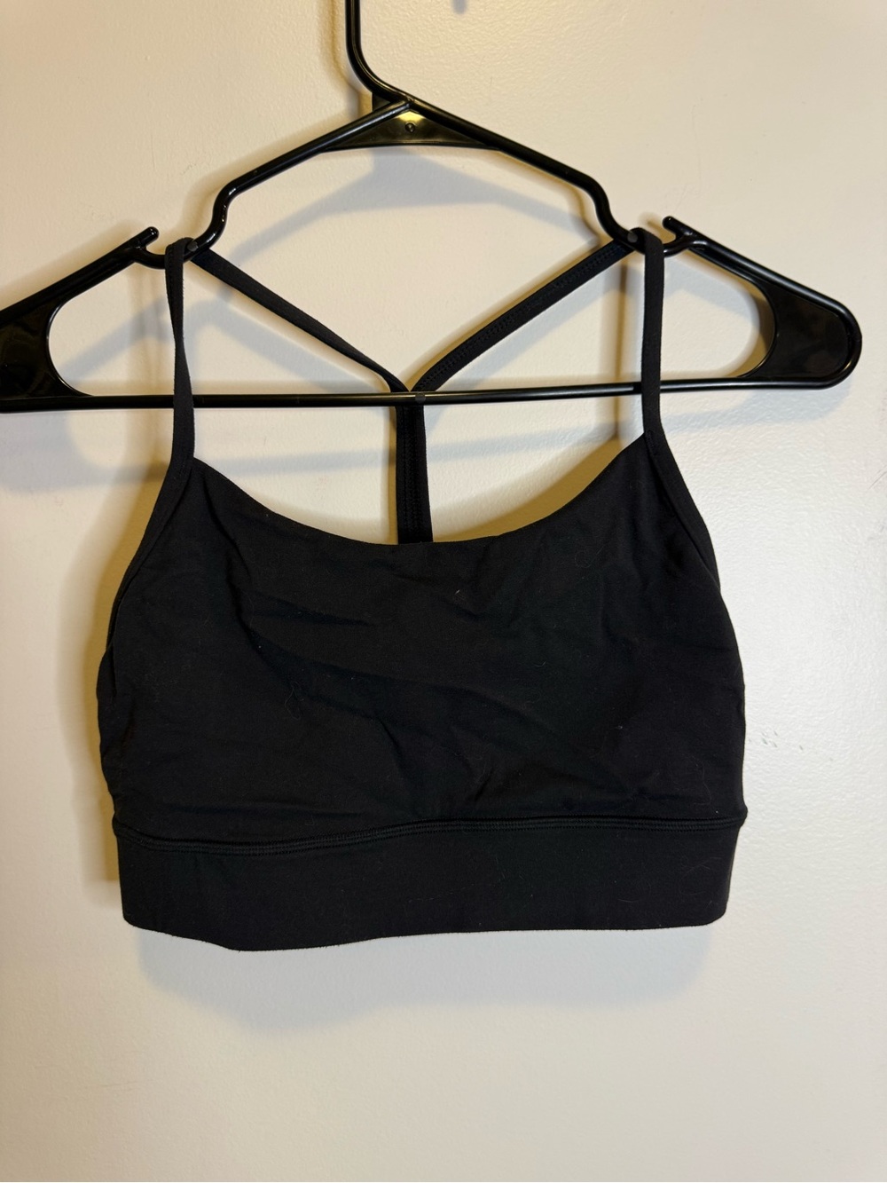 Black Strappy sports bra